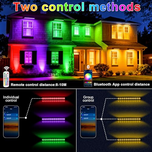 Projecteur Led RGB Barre 30W extérieur avec télécommande 360° - 6