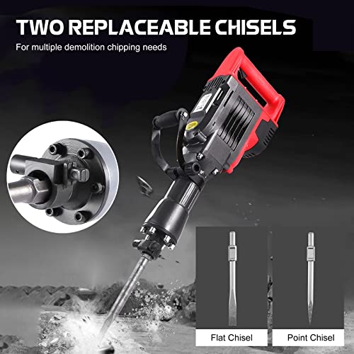 Multifunktions-Benzin-Abbruchhammer, handgeführter Gesteinsbohrer, vibrationsgedämpfter Griff, Betonbrecher, 1900-W… – Bild 3