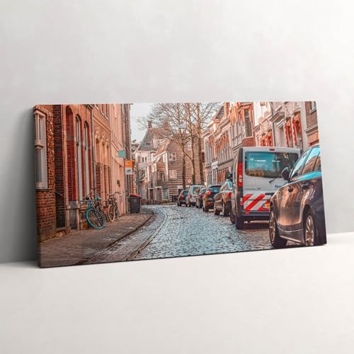 Tableau Photo sur Toile Haute Définition Rue de la Ville grand format 140x70