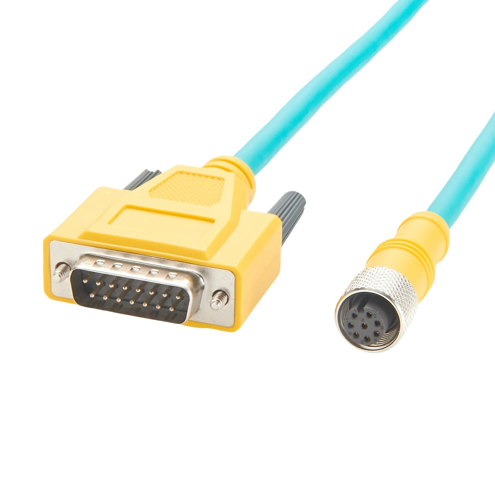 GPIO I/O Power przemysłowy kabel wyzwalający kamerę M12 8-pinowy do DB15 kompatybilny z Cognex CCB-84901-0901-02 CCB-84901-0902-05 do systemu wizyjnego serii In-Sight 5000 CIO-MICRO CIO-MICRO-CC (2 m)