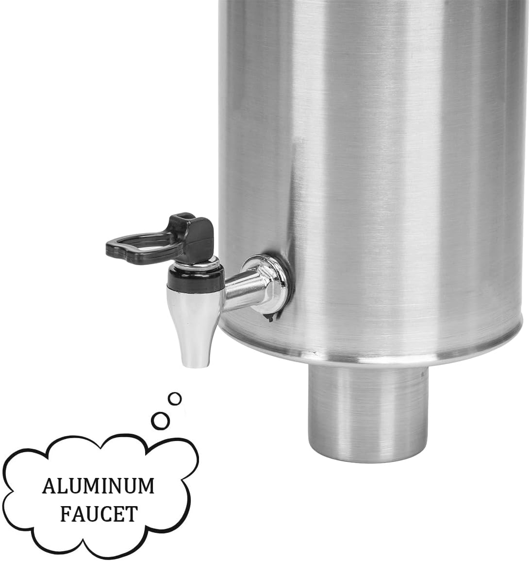 FireHiking Tent Stove Water Tank for 2.36" Stove Pipe Stainless Steel Camping Wood Stove Water Tank Prevent Creosote Flow