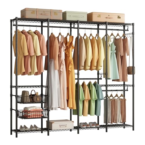 Fuyoula Kleiderstnder - Garderobenstnder - Schwarz - Wohnrume, temporre Wohnsituationen, Retail- und Messeausstellungen