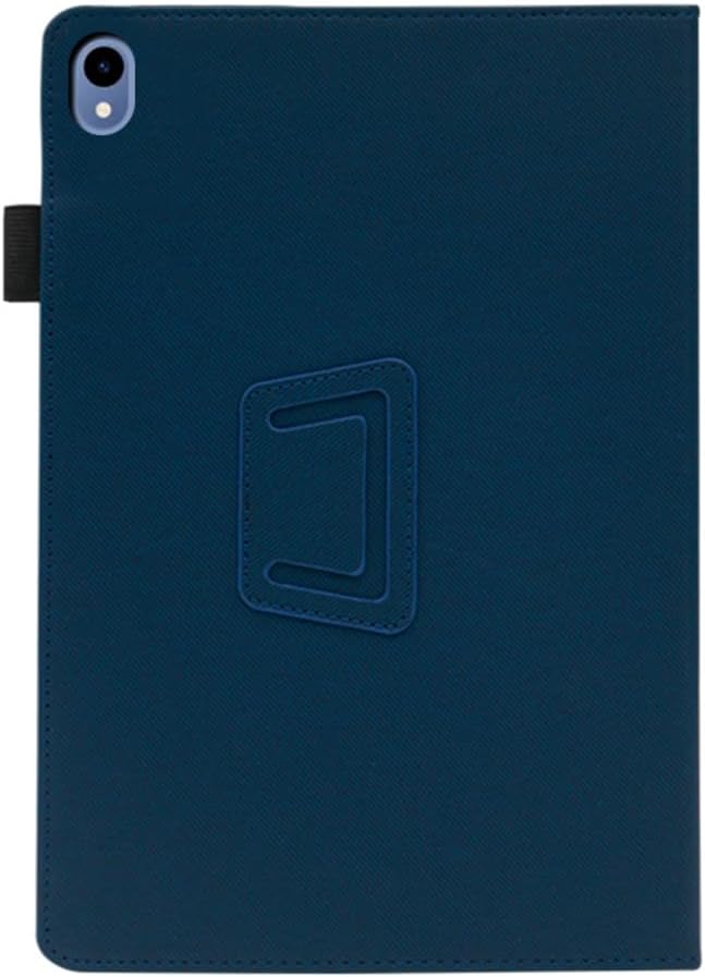 Compatible with onn 8-inch Tablet case, Full Coverage Ultra Slim PU Leather Cover Case Folding Stand Cover Protective Tablet Cover with Hand Strap Magnet (Dark Blue)