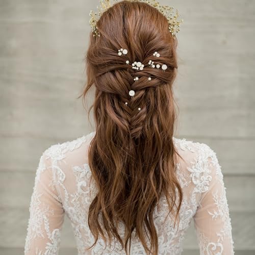 12 Pinzas de Perlas para Novia, Accesorios de Boda miniatura 5