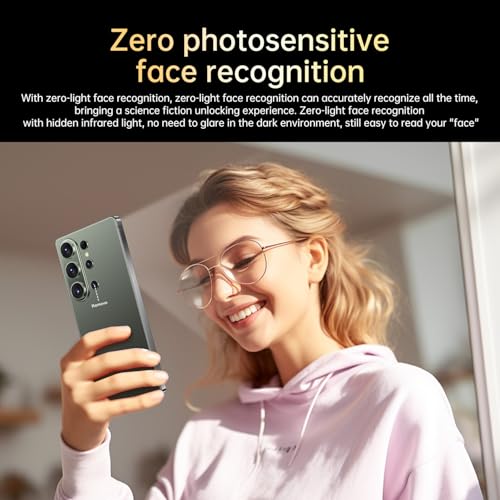 Image of SZV 26 Ultra Unlocked Cell Phone,16+1TB 5G Unlocked Phone, Built in Pen Android 15 Battery 7000mAh 6.99 inch HD Screen Smartphone, Dual SIM /Face ID /Fingerprint Lock /GPS (Green, 16+1TB)