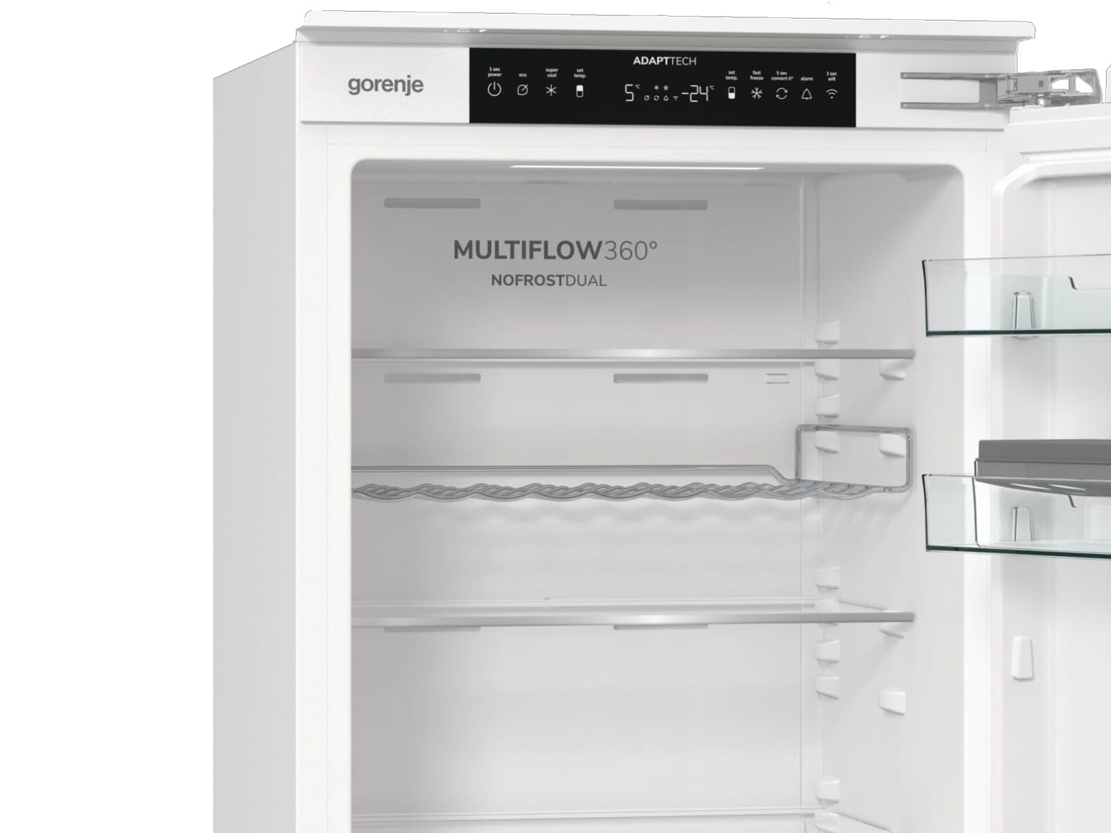 Gorenje NRKI517C62WF Einbau-Kühl-Gefrierkombination
