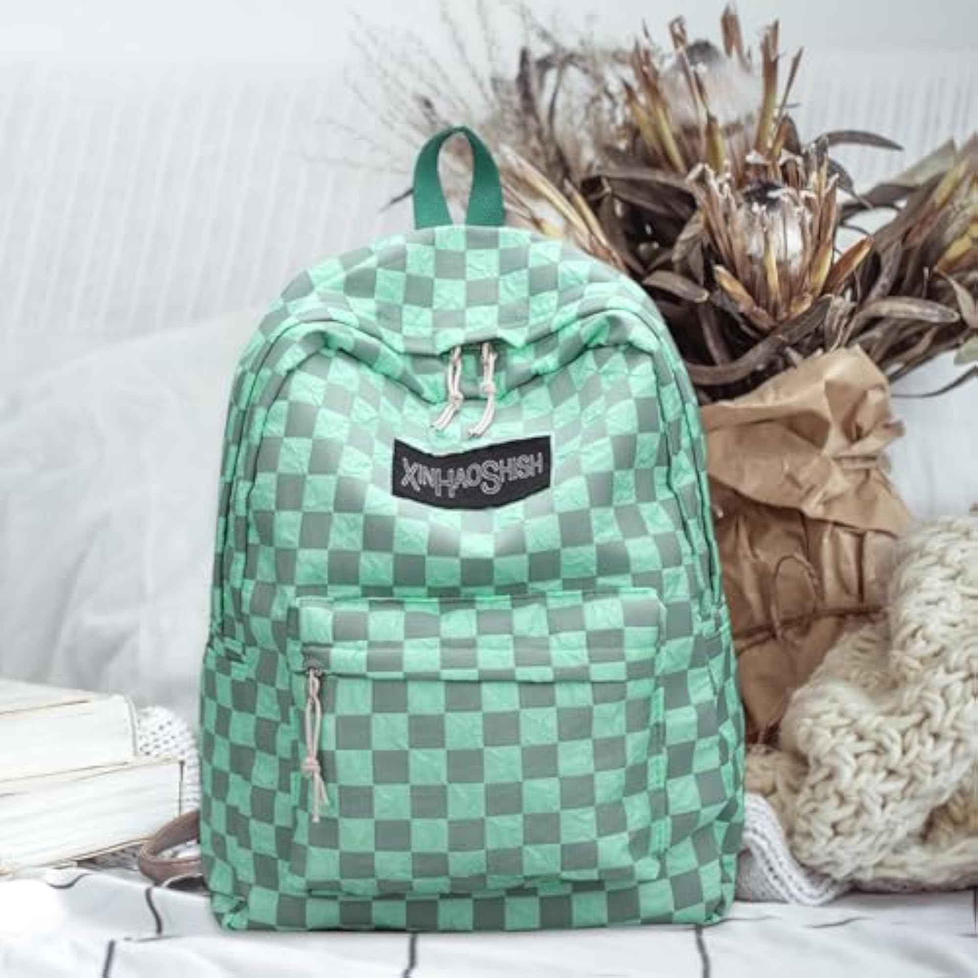 School Backpack Zipper Closure Laptop Bookbag for Teens, Blue