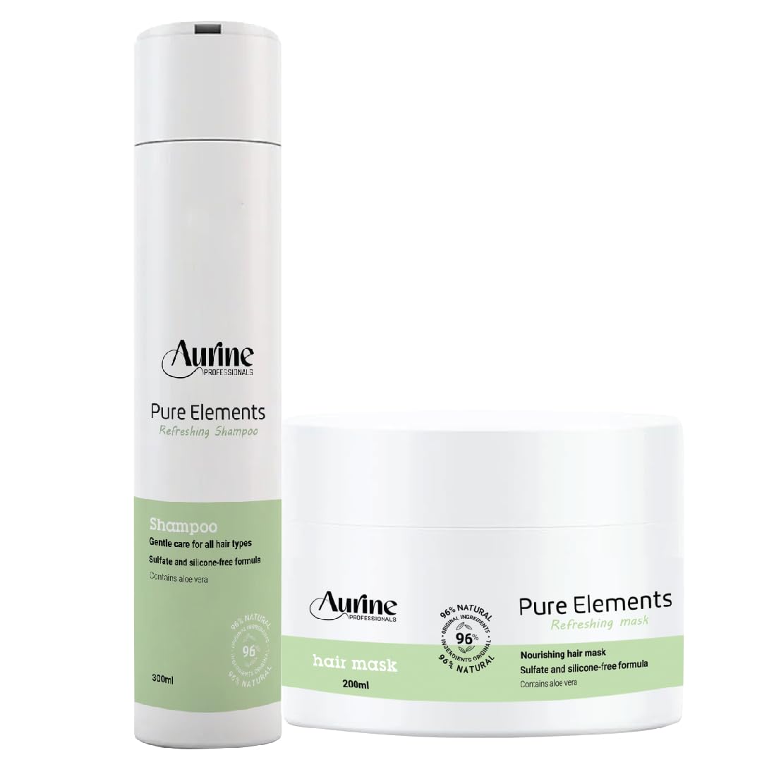 Aurine Professionals Elements Sulfate Free Shampoo 300ml and Paraben Free Mask 200ml