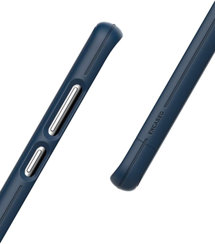 Encased Galaxy S10 Plus Belt Clip Holster Case (2019 Slimshield) Ultra Slim Protective Grip Cover with Holder for Samsung Galaxy S10+ - Navy Blue
