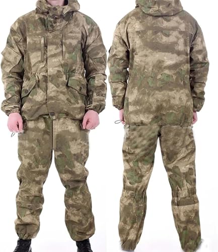Uniforme de combat militaire robuste en tissu camouflage tactique Vert B - 2