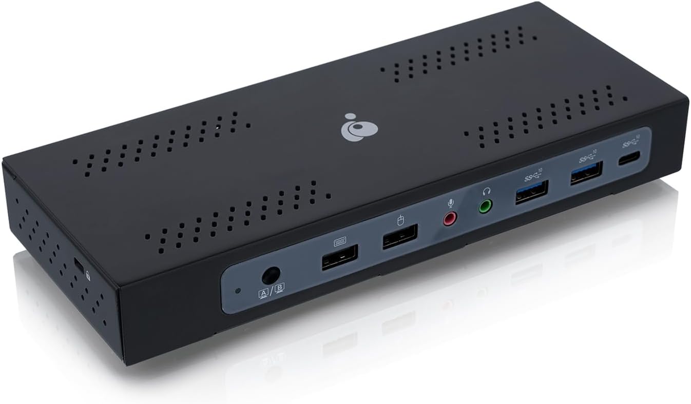 IOGEAR Dock Pro Duo USB-C Docking Station TAA Compliant GUD3CDHTAA