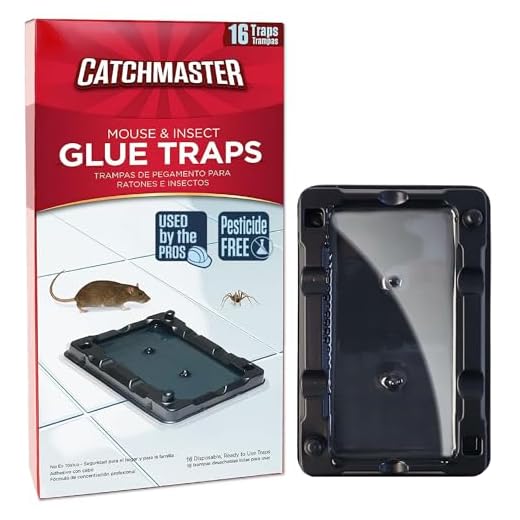 Catchmaster Mouse & Insect Professional Strength Glue Traps - Non Toxic - 16 Glue Trays