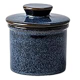 Butter Storage Jar, Porcelain Butter Crock, Butter Keeper Jar, Butter Container With Lid, French Butter Dish For Soft Fresh Butter No More Hard Butter Perfect Spreadable Consistency Ideal For Home
