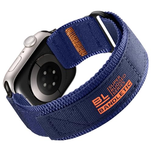 Bracelet Apple Watch 49mm 46mm en nylon tressé robuste et ultra-confortable Bandletic