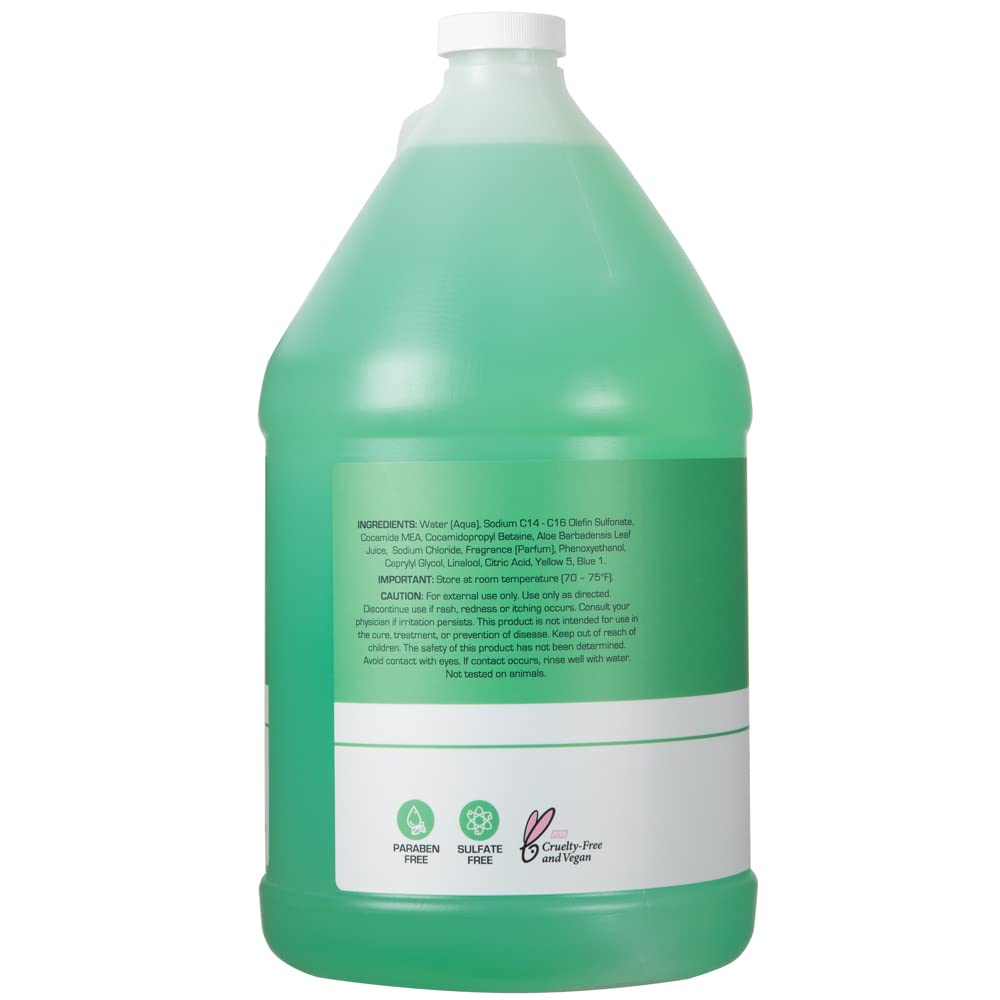 Ginger Lily Farms Club & Fitness Conditioning Liquid Hand Soap Refill, 100% Vegan & Cruelty-Free, Aloe Vera Scent, 1 Gallon (128 fl oz) - Image 3