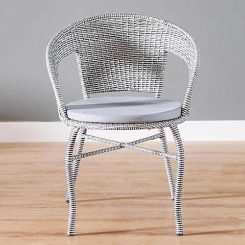 Image of Furniture Designer 2 Chair 1 Table with Cushion for Garden /Balcony /Terrace /Coffee /Poolside Patio Wicker Seating Chair and Table Set Outdoor Furniture (D-12 Grey 2+1)