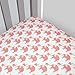 Magnolia Organics Elephant Crib Sheet - Standard, Roxy