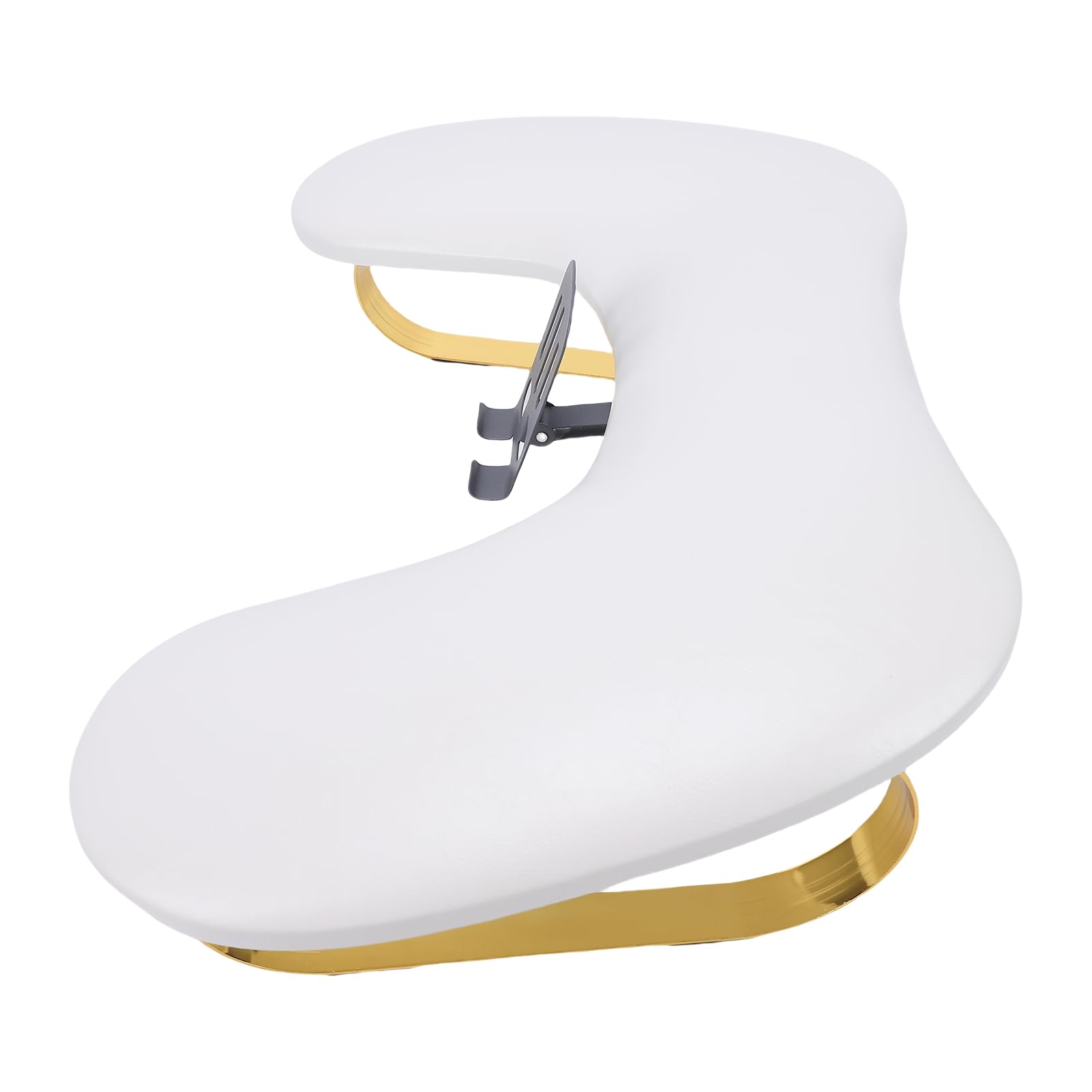 Reposabrazos para Uñas con Soporte para Teléfono, Cojín Ergonómico de Piel Sintética para Estación de Manicura Nail Techs, 1 Unidad (WHITE)