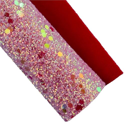 Cuir à paillettes hexagonales brillantes de haute qualité avec envers doux