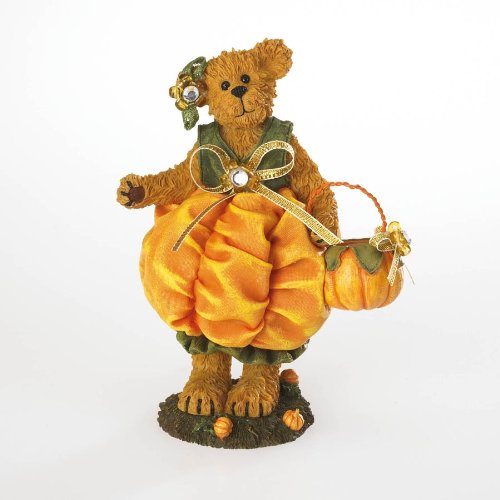 Boyds Bears Resin Marissa Bearybloom Marigold October Flower Of The Month