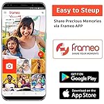 Frameo 10.1 inch Digital Picture Frame WiFi Smart Digital Photo Frame Wood IPS HD 1280 * 800 1080P Touch Screen Auto-Rotate Easy Setup to use Free Share Photos and Videos Gift for mon Father Women - Image 3