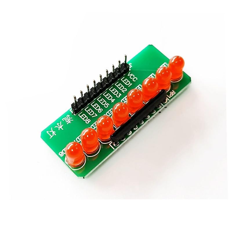 8-Channel LED Chaser Light Module for Microcontroller Projects - Running Light Experiment Kit
