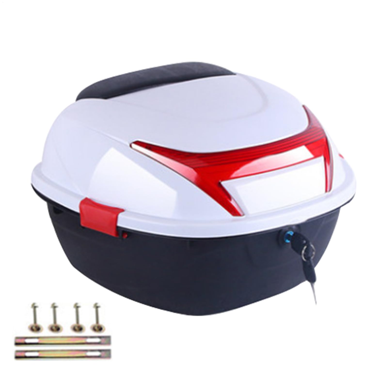 Caja de equipaje de moto - Estuche compacto de almacenamiento de cola para conducir | Chaquetas de carga duraderas, bolsos, guantes, viajes al aire libre, excursiones, aventuras, viajes residenciales
