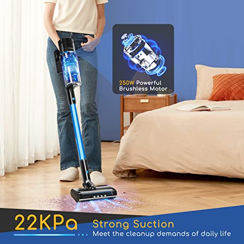 Aigostar Electric Kettle Temperature Control & Tea Infuser 1.7L,6 In 1 Cordless Vacuum Cleaner, 25Kpa 250W, Blue #TOP3