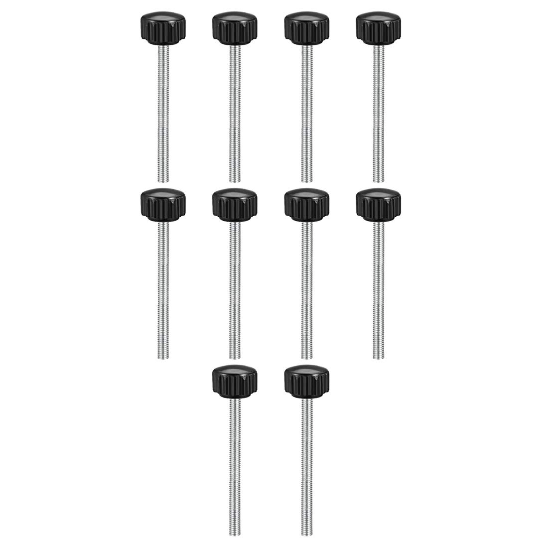 Poignées moletées M4 x 50 vis de serrage manuel uxcell a18092800ux0130, lot de 10 boutons ronds