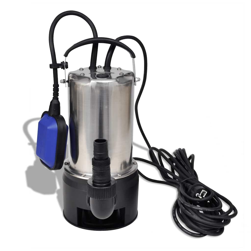 Pompe submersible pour eaux usées 1100 W, 16500 l/h, câble de 10