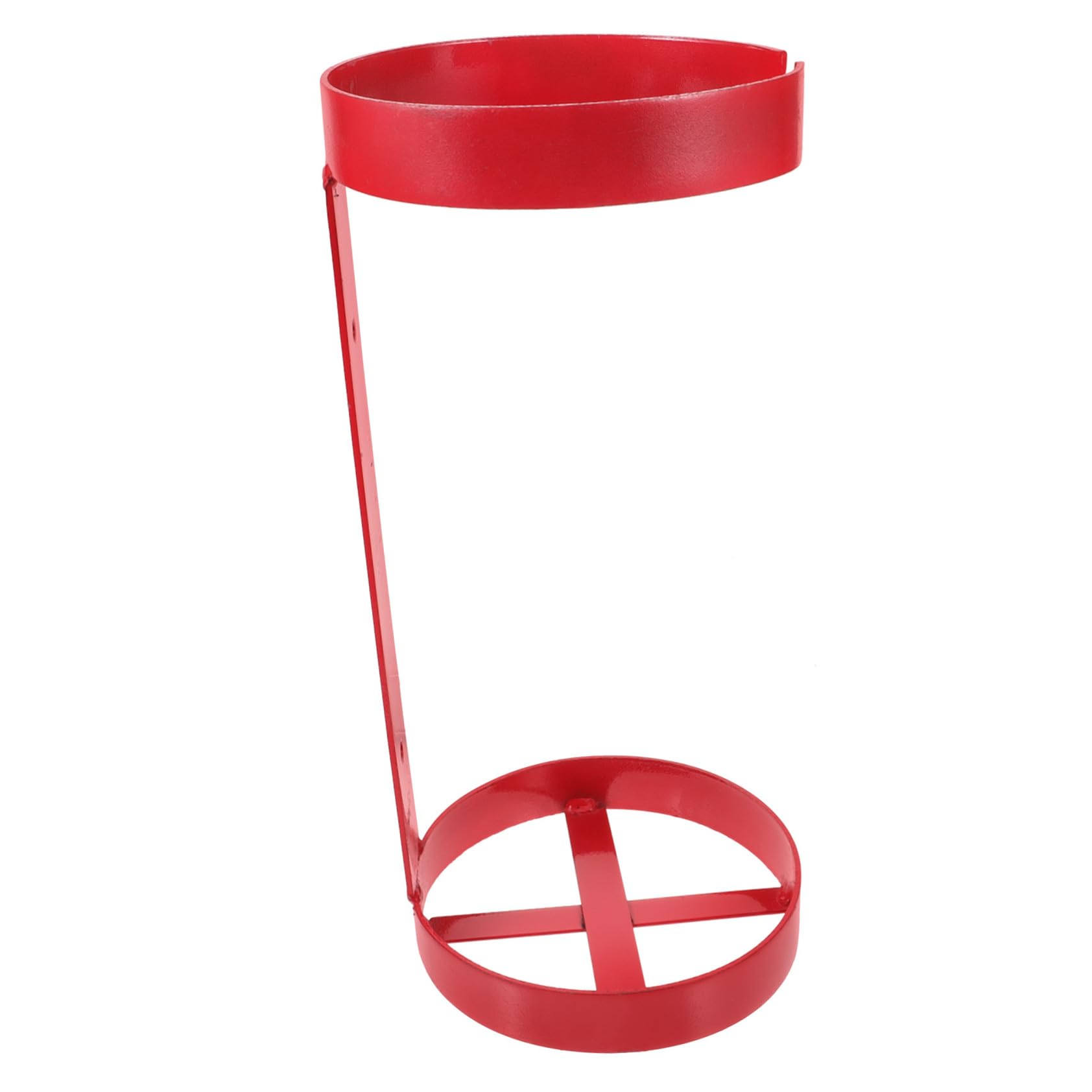 Kisangel Soporte Metálico de Montaje en Pared para Extintor de Incendios 5-6kg de Hierro Rojo, Resistente y Fácil de Instalar para Vehículos y Coches
