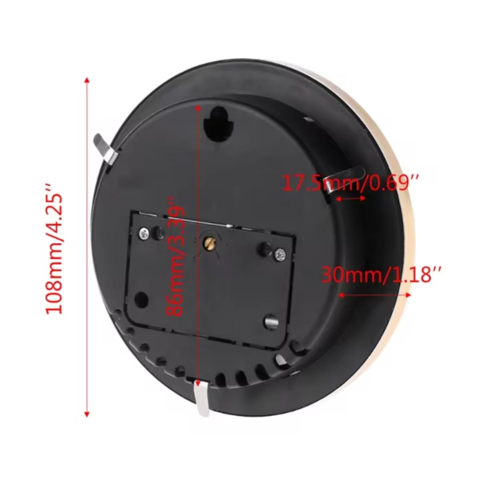 Barometr, barometr wewnętrzny, barometry do ściany domu, metalowa analogowa stacja pogodowa, barometr wybierania 108 mm, barometr pogodowy, do domu, wewnątrz, na taras, do biura, dekoracja ścienna