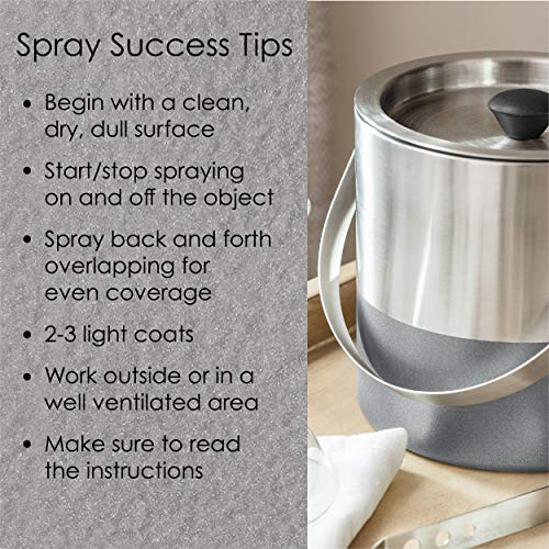 Image of Krylon Fusion All-In-One Adhesive Hammered Finish Spray Paint for Indoor /Outdoor Use, 12 oz, Silver