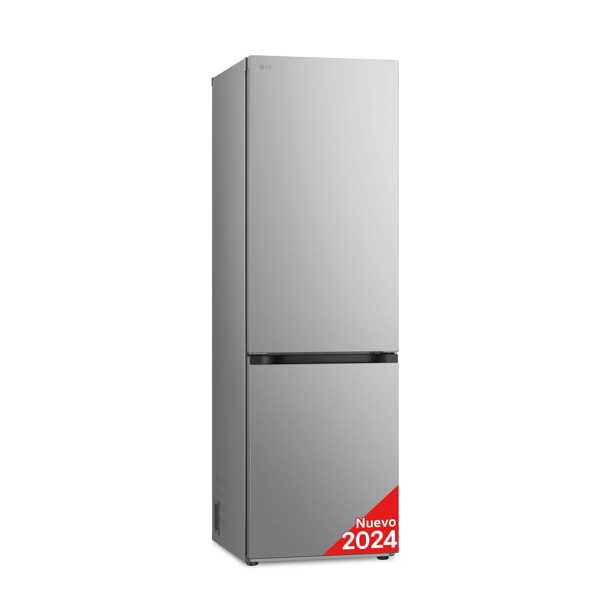 LG GBV5140CPY - Frigorífico Combi 2 Puertas, Door Cooling+, Clasificación C, Capacidad de 374L, Serie 500, 1,86m, Inox Antihuellas