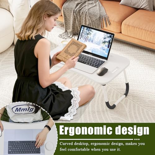 Table de lit pour ordinateur portable et support de lecture réglable - 6
