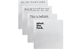 Begone, Sticky Notes! 4Pcs of Self-Adhesive, Attitude-Packed Fun
