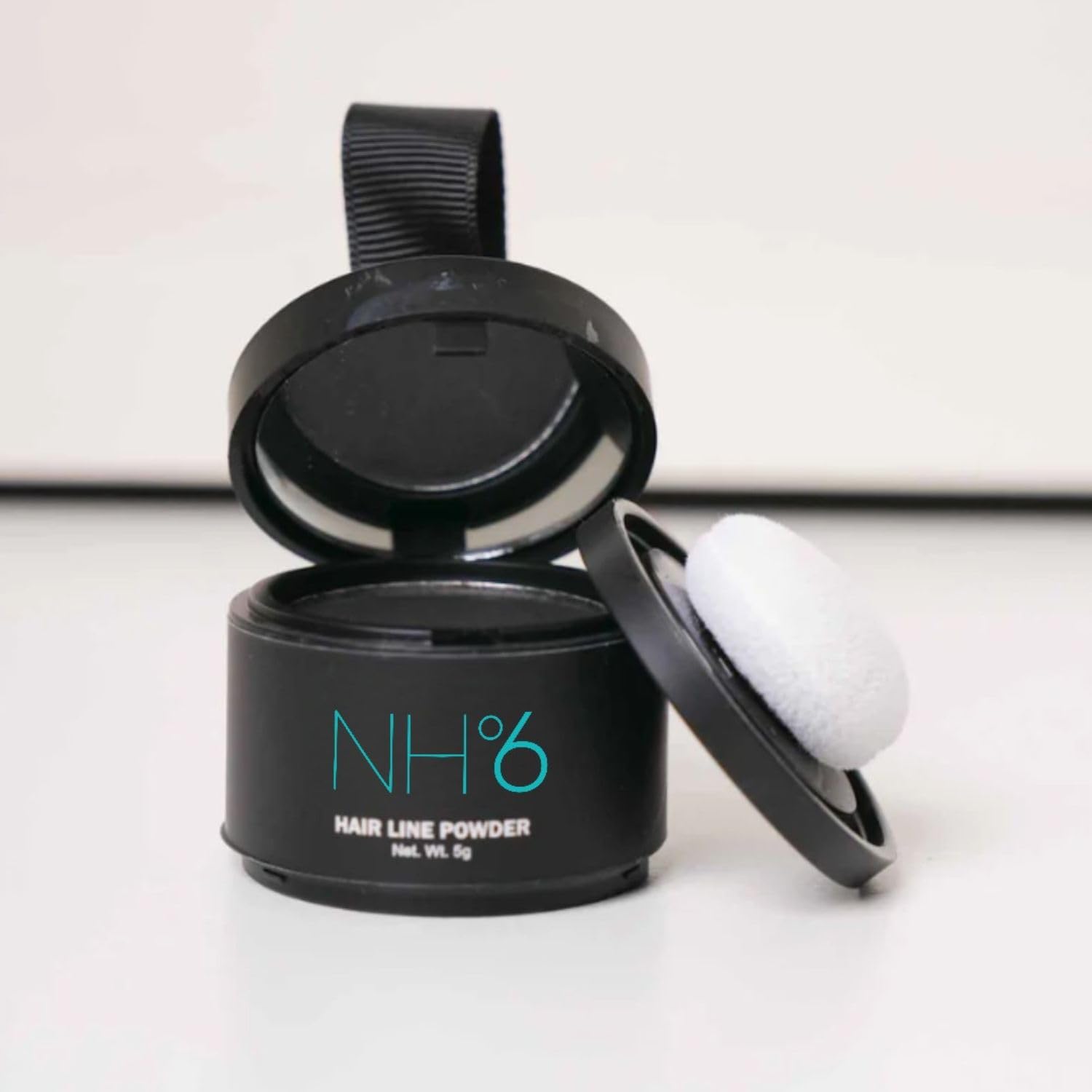 NH°6 Hair Line Powder | Cover Up Root Touchup Hairline | Long-Lasting | Matte Finish | Fine Powder 5 Gram (Natural Black)-picture-40