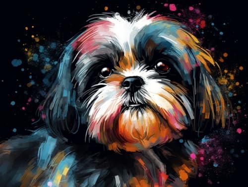 Generic Shih Tzu Diamond Art Image