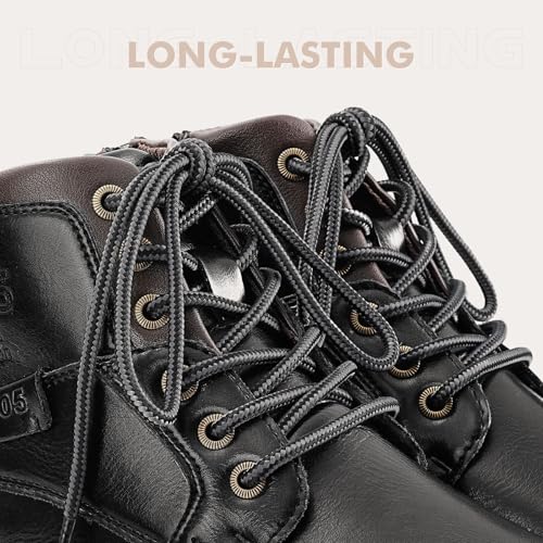 Image of Stepace 2 Pairs Round Heavy Duty Boot Laces for Hiking and Work Boots