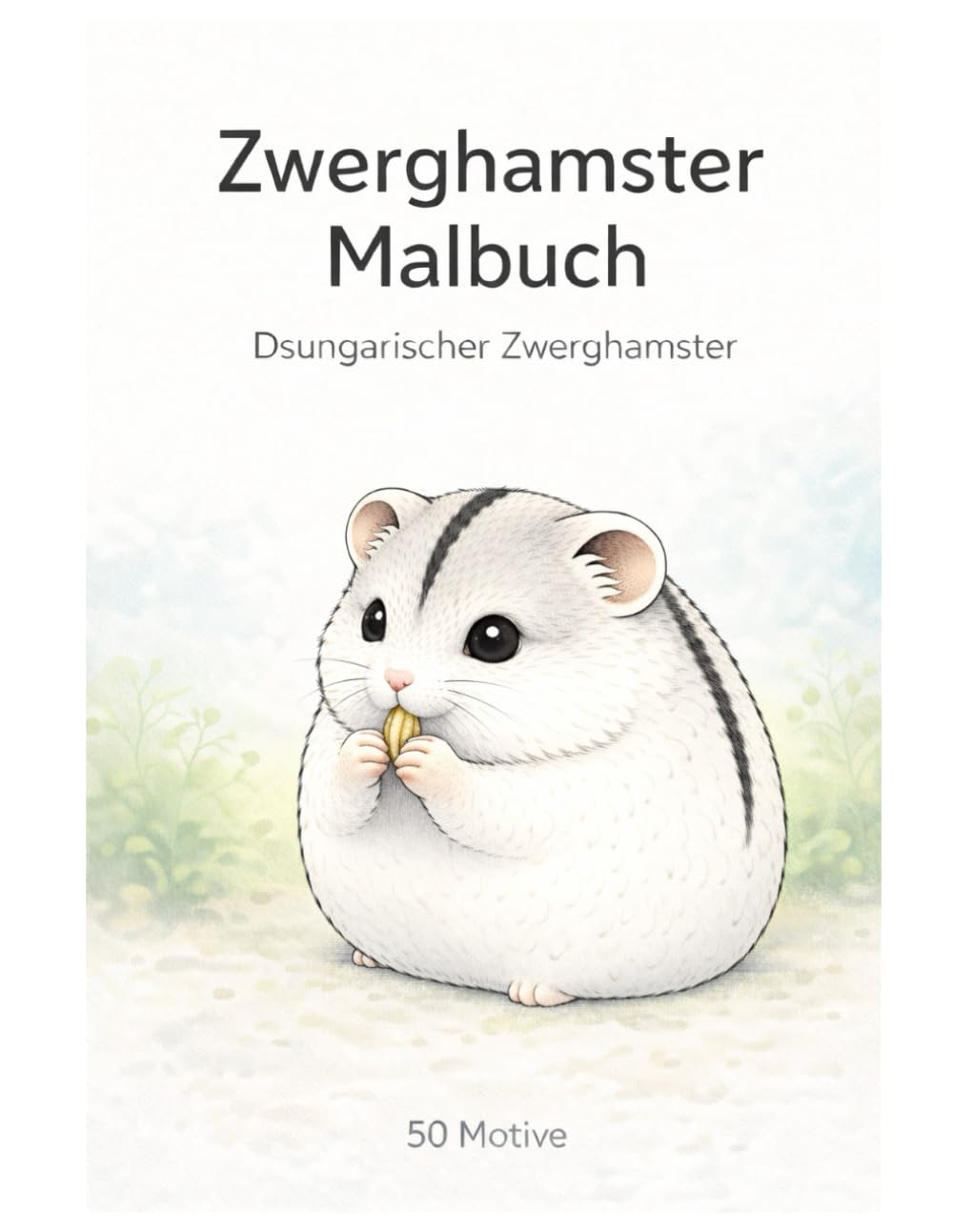 Zwerghamster Malbuch: 50 liebevoll gestaltete Illustrationen rund um den dsungarischen Zwerghamster – Für Kinder und Erwachsene zur kreativen Entspannung
