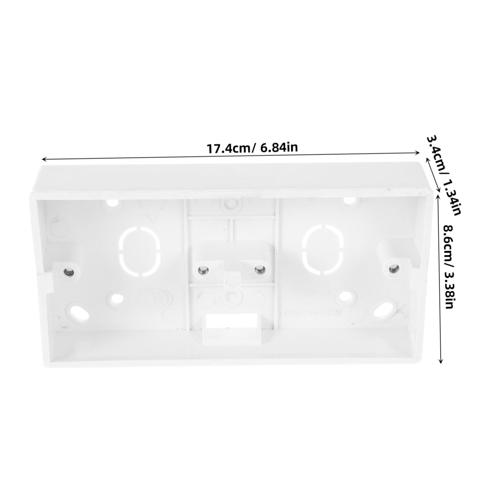Cabilock 5pcs Electrical Outlet Boxes Plastic Surface Mount Outlet Boxes Electrical Outlet Boxes