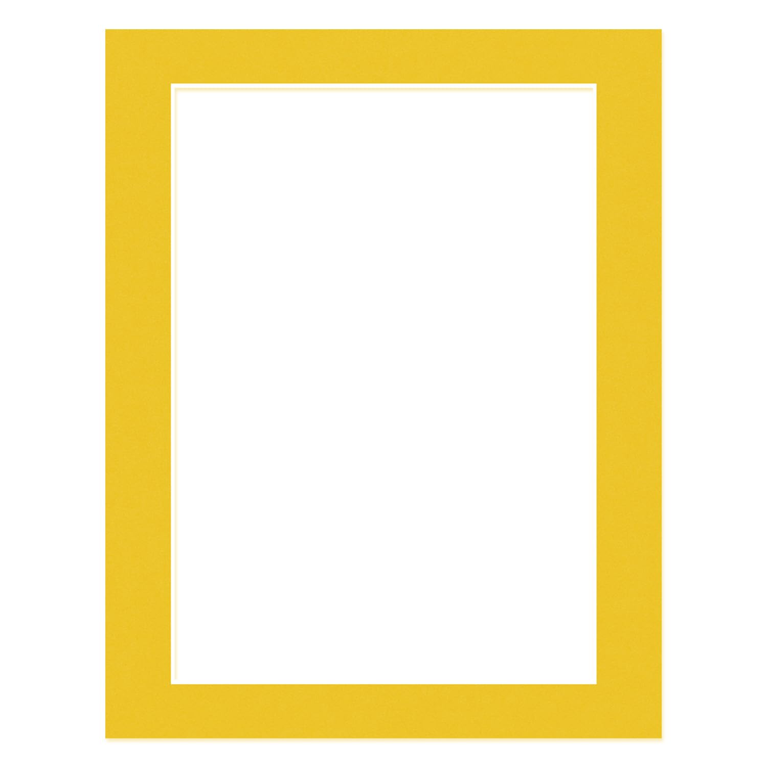 Alison Kingsgate 14x11" Bright Yellow Picture Mount for A4 Aperture — image 1
