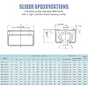 Linear Rail 2Pcs SBR20-600mm Linear Rail Guide, SBR20 Linear Slide Rails with 4Pcs SBR20UU Carriage Bearing Blocks, 20mm Linear Rail Kit SBR20 Linear Guide for Automated Machines