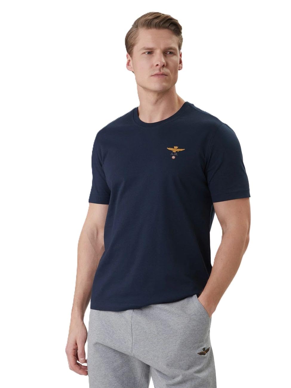 Aeronautica Militare T-shirt Uomo girocollo basica a manica corta 261TS1580