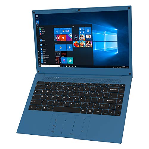 VUCATIMES Laptop Computer 14-inch Windows-10 - IPS Full HD Display Intel Quad-Core 6GB RAM 128GB SSD AC WiFi Numeric Keypad Mini HDMI Cobalt Blue (4 Core)