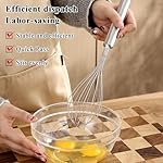 Stainless Steel Cooking Utensils Set 6 Pieces, Kitchen Tools Set Include Metal Spatula Set, Skimmer, Ladle, Tong, Whisk, Kitchen Gadgets Essentials New Home Must Have - Image 5