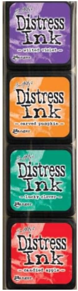 Ranger TDPK46752 Kit 15 Distress Mini Ink Pads (4 Pack), Multicolor