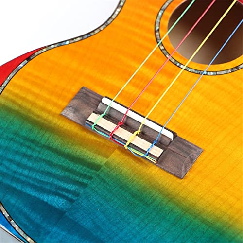 KERREY Ukulélé Soprano 24 Pouces Ukulele Rainbow Color Tiger Motif Maple Nylon Four-String Ukulele Instrument Petite Guitare Ukulélé Voyage - Les Beatles, Paul McCartney, John Lennon, RIngo Starr, George Harrison KERREY Ukulélé Soprano 24 Pouces Ukulele Rainbow Color Tiger Motif Maple Nylon Four-String Ukulele Instrument Petite Guitare Ukulélé Voyage – Image 8