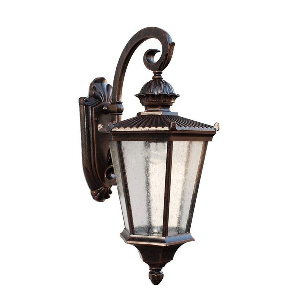 VDOQTLJT Wall Lamps Lamp European Style Outdoor Waterproof Garden Light Villa Sconce Terrace Aluminum Hexagonal