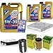Produktbild QR-PARTS 69357521 Filter Set Inspektionspaket 7 Liter Motoröl Longlife III 5W-30 MANN-FILTER Innenraumfilter Kraftstofffilter Luftfilter Ölfilter